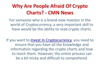 why are people afraid of crypto charts cmn news
