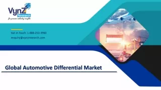Global Automotive Differential Market