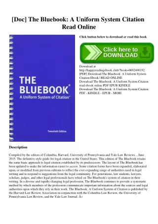 [Doc] The Bluebook A Uniform System Citation Read Online