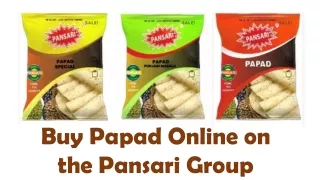Buy Papad Punjabi Masala Online in India