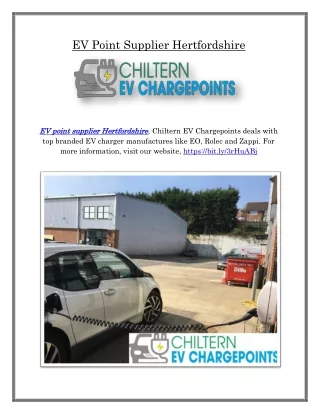 EV Point Supplier Hertfordshire