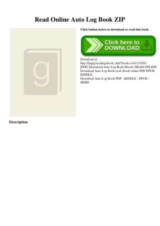 Read Online Auto Log Book ZIP