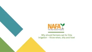 Why should farmers opt for Drip Irrigation – Know when, why and how!