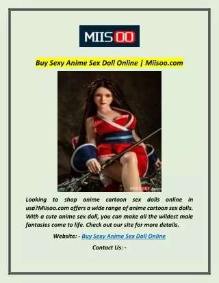 Buy Sexy Anime Sex Doll Online | Miisoo.com