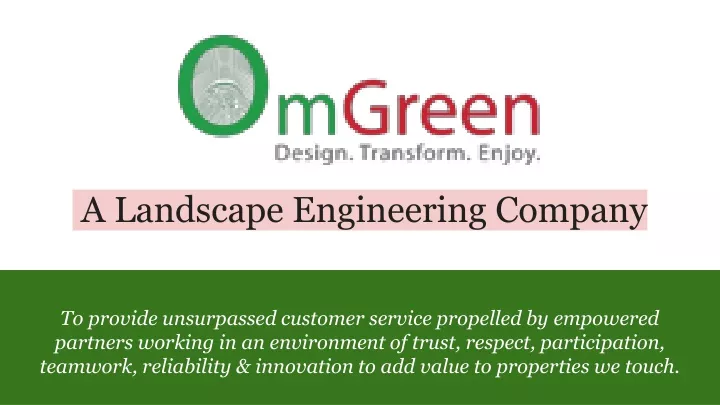 a landscape engineering company