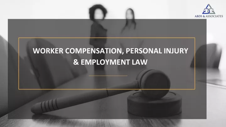 worker compensation personal injury employment law