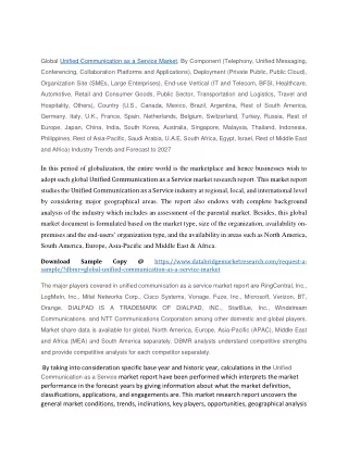 global unified communication as a service market