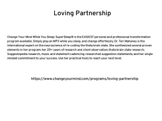 Loving Partnership