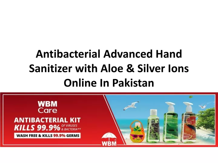 antibacterial advanced hand sanitizer with aloe silver ions online in pakistan