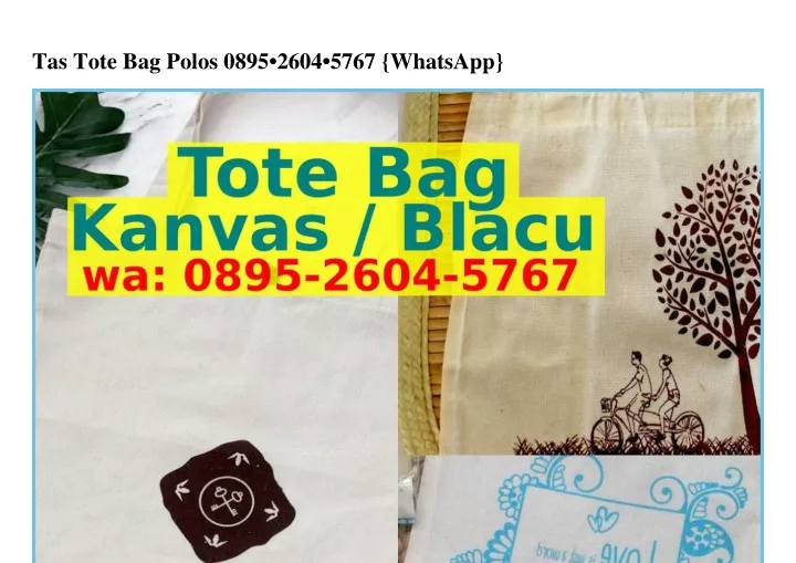 tas tote bag polos 0895 2604 5767 whatsapp