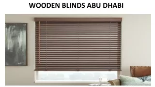 wooden blinds abu dhabi