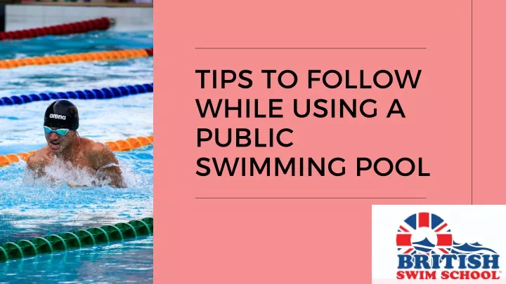 tips to follow while using a public swimming pool