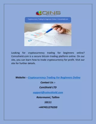 Cryptocurrency Trading for Beginners Online | Coinsshield.com