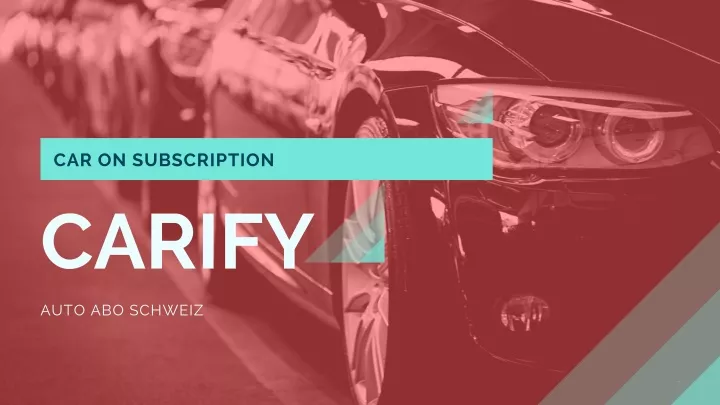 car on subscription