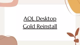 AOL Desktop Gold Reinstall