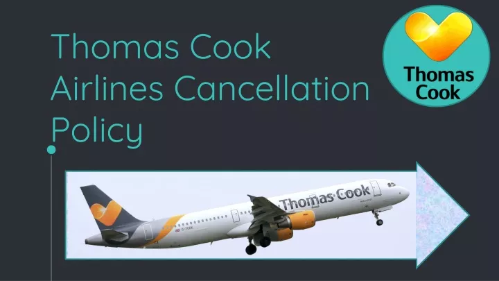 thomas cook airlines cancellation policy