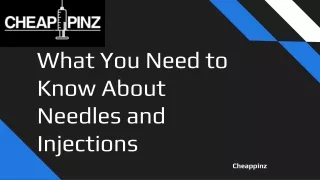 what you need to know about needles and injections