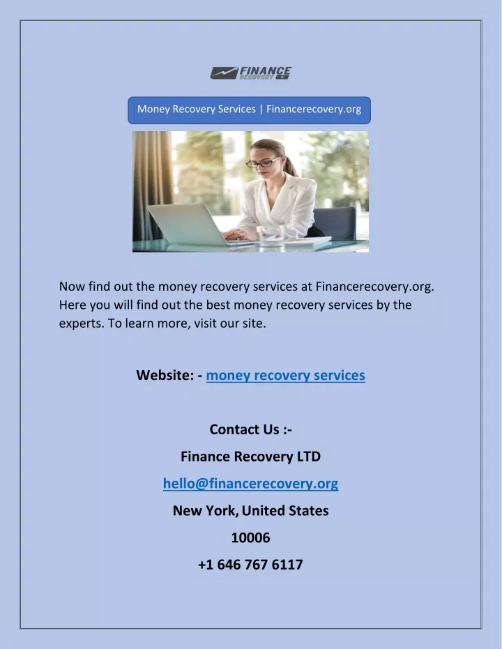money recovery services financerecovery org