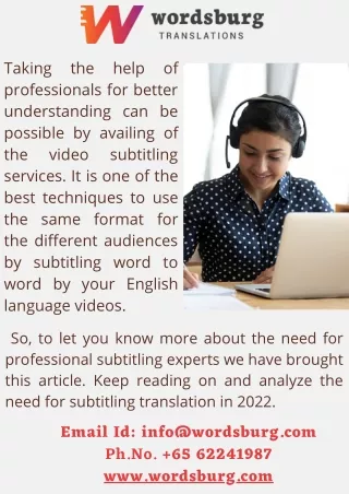 taking professionals for better understanding