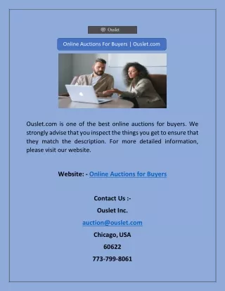 online auctions for buyers ouslet com