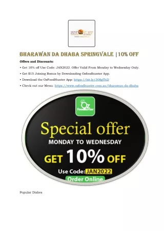offers and discounts
