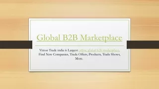 global b2b marketplace