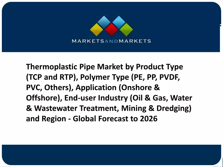 thermoplastic pipe market by product type