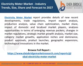 electricity meter market industry trends size