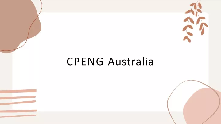 cpeng australia