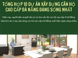 Tổng hợp 10 dự án xây dựng căn hộ cao cấp Đà Nẵng đáng sống nhất