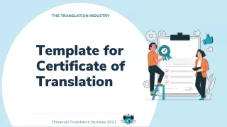 the translation industry