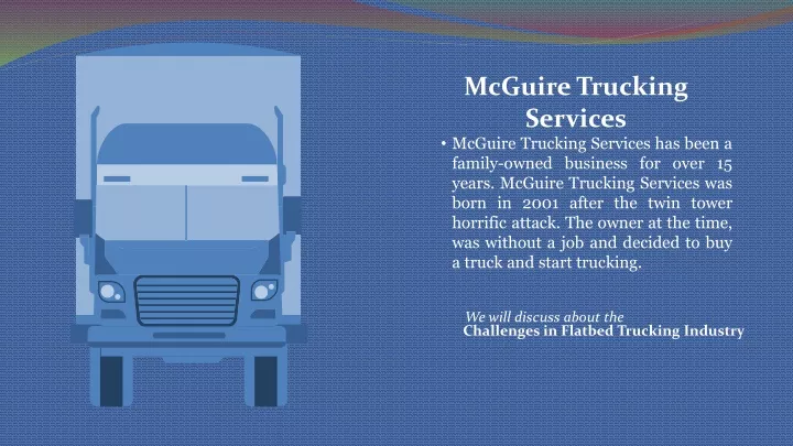 mcguire trucking services