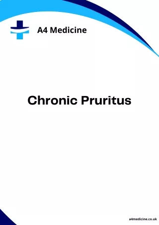 Brachioradial Pruritus NHS | A4 Medicine