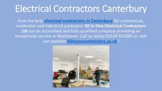 Electrical Contractors Canterbury