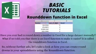 roundown function in excel