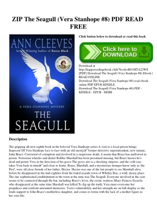 ZIP The Seagull (Vera Stanhope #8) PDF READ FREE