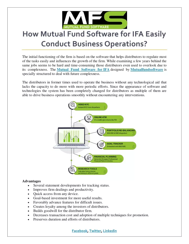 how mutual fund software for ifa easily conduct