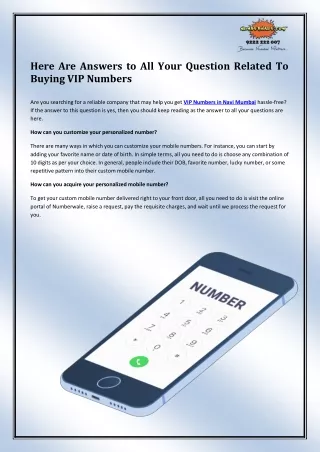 here are answers to all your question related