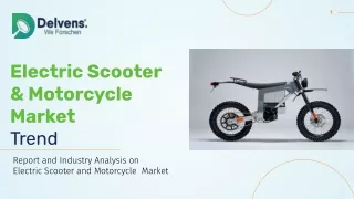 Global Electric Scooter and Motorcycle Market Growing at 18.4% CAGR