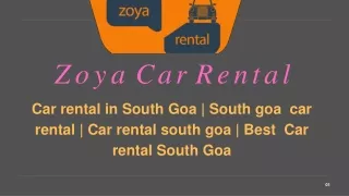 Car rental in South Goa | South goa car rental | Car rental south goa
