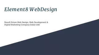 Element8 Web Design Agency Dubai