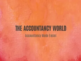 the accountancy world accountancy made easier