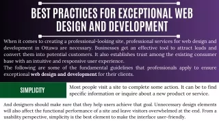 Best Practices for Exceptional Web Design and Development