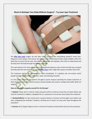 want to reshape your body without surgery