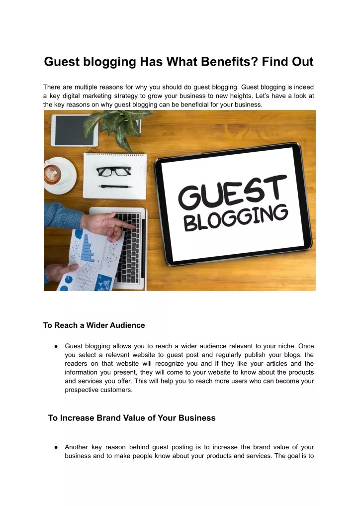guest blogging has what benefits find out