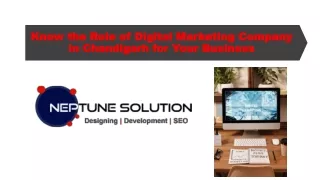 Know the Role of Advanced Digital Marketing Company in Chandigarh