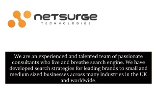 we are an experienced and talented team
