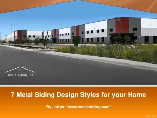 7 Metal Siding Design Styles for your Home