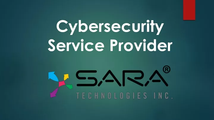 cybersecurity service provider