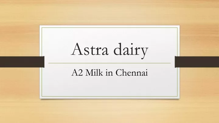 astra dairy
